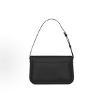 SAINT LAURENT YSL SOLFERINO letter LOgo lock opening and closing shoulder strap adjustable underarm bag, single shoulder bag, medium size, black